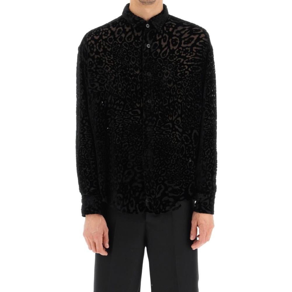 NWT | Ami Alexandre Mattiussi Devoured Velvet Shirt | Sz 2XL